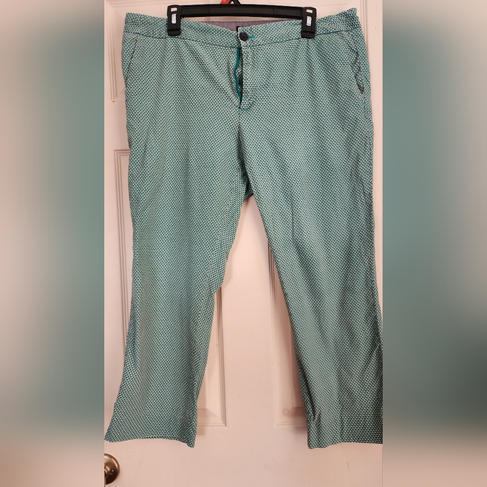 Women's Green Patterned Pants